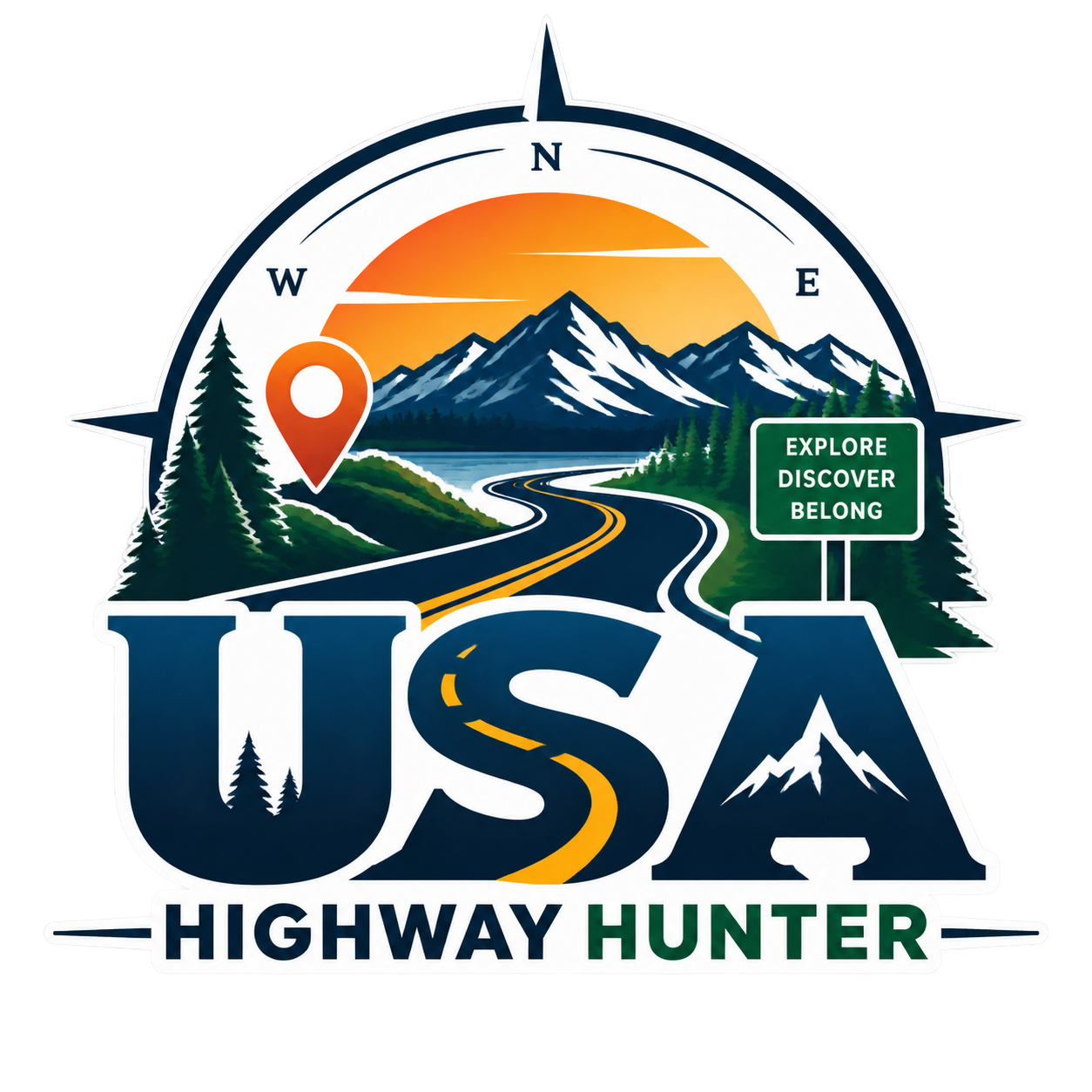 logo of site usahighwayhunter